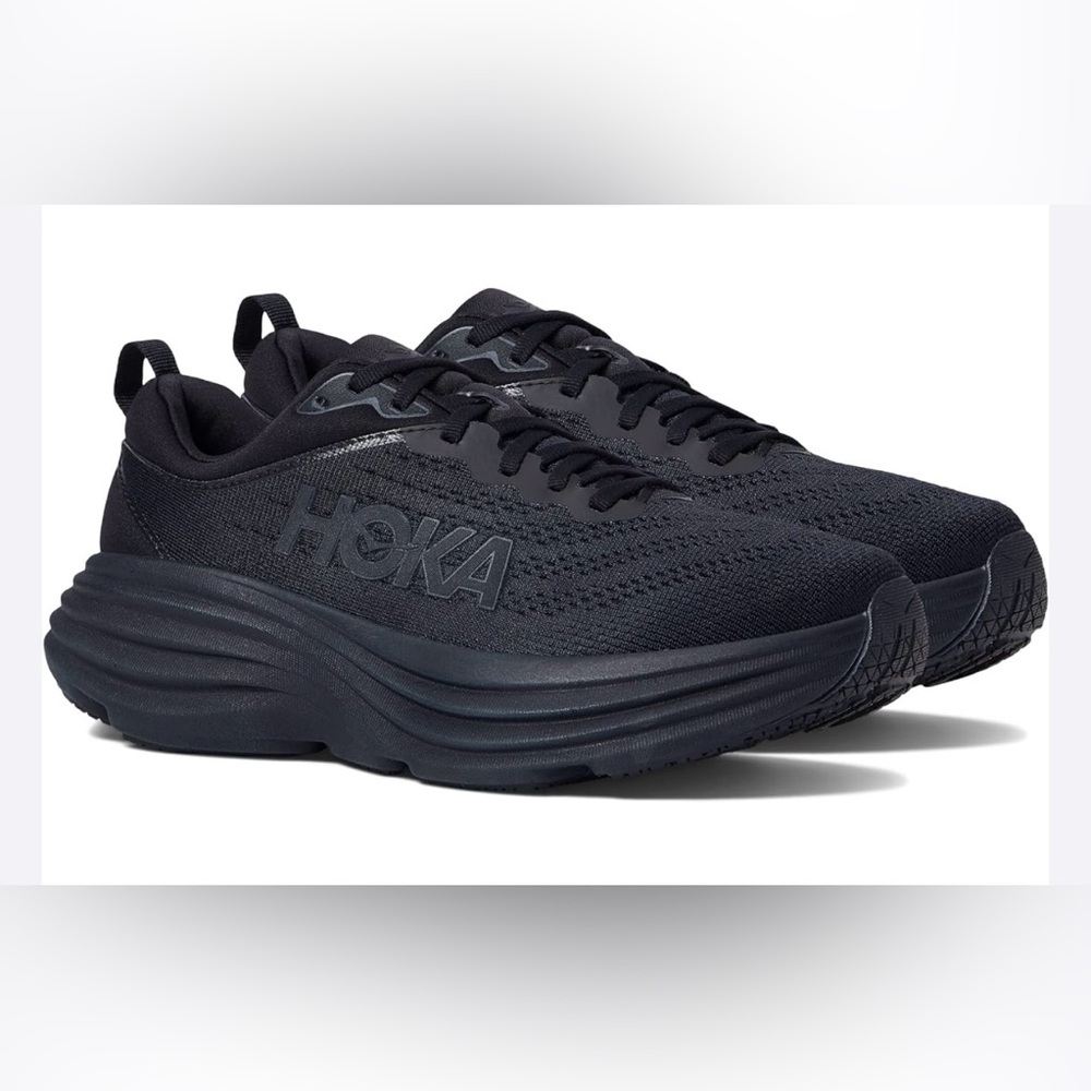 HOKA - Bondi 8 - black - size 7.5 - women’s running sneakers